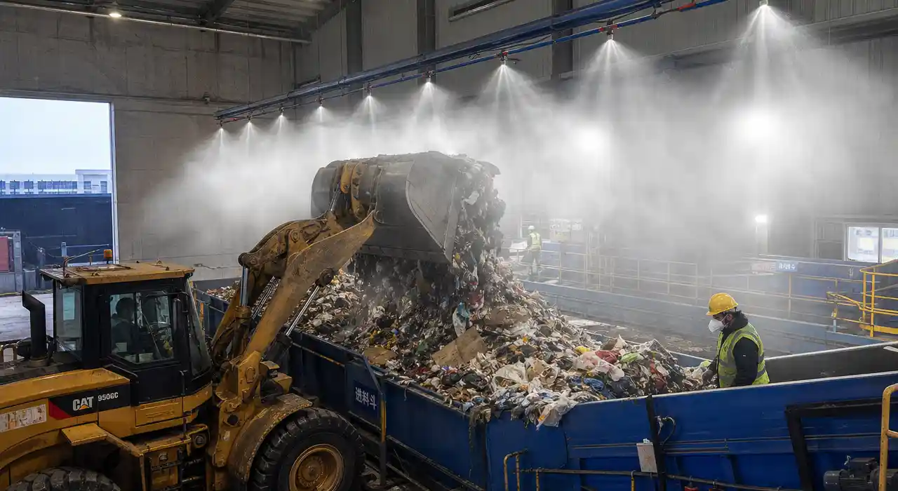 Garbage dust control